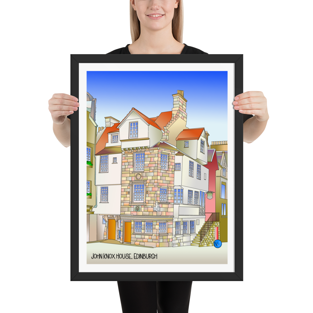 John Knox House, Edinburgh Framed Print - FREE P&P Worldwide